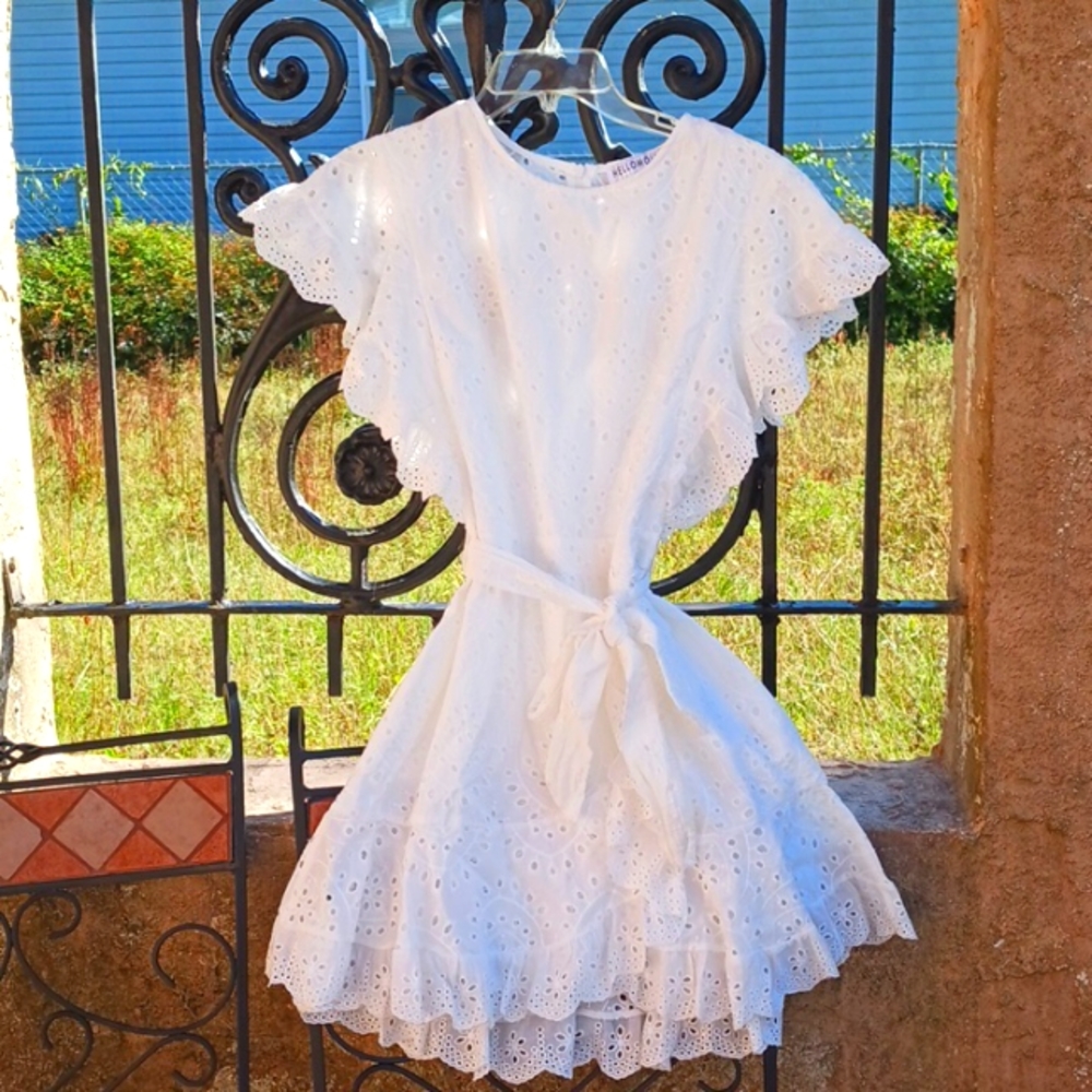 White Hello Molly Dress